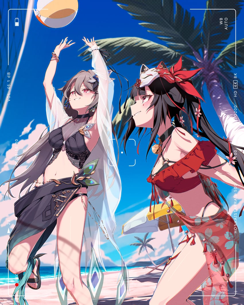 sparkle and vita (honkai and 2 more) drawn by yo_na