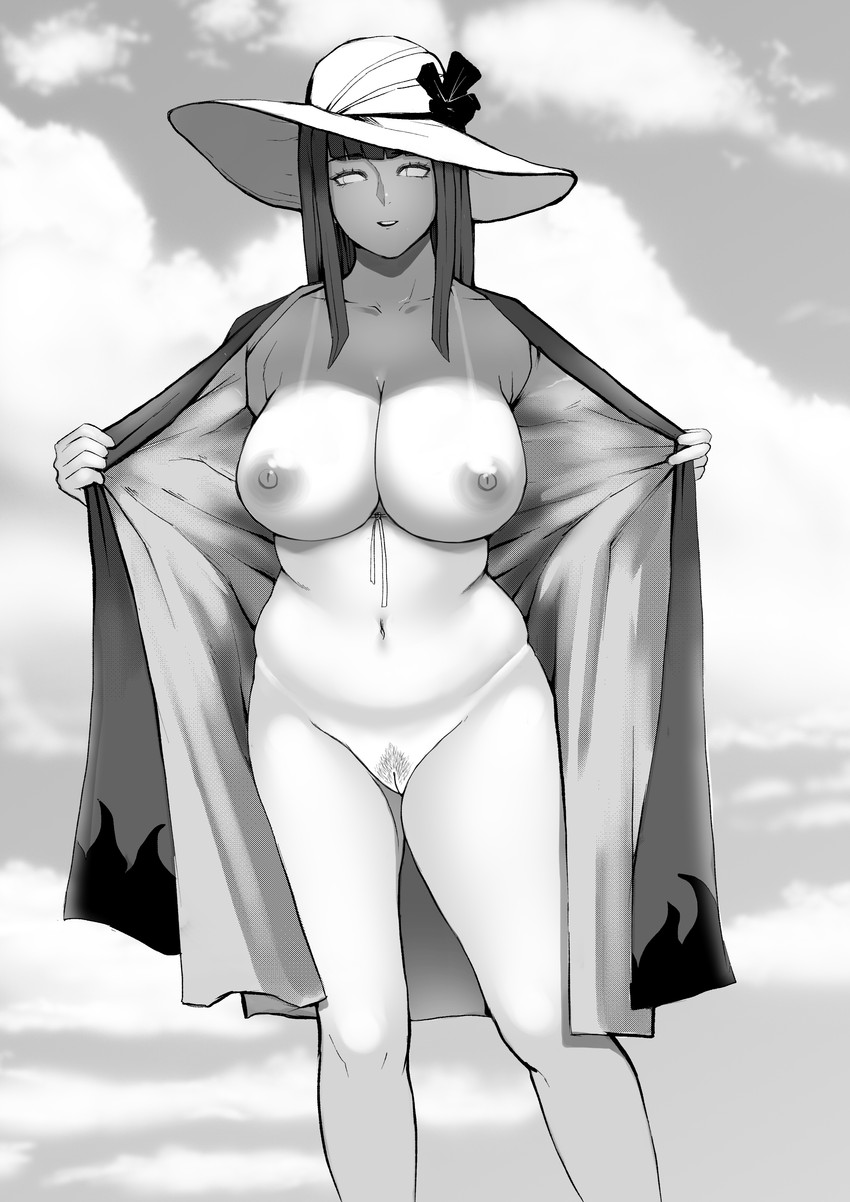 hyuuga hinata (naruto and 1 more) drawn by jnsdh