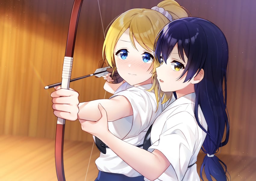 sonoda umi and ayase eli (love live! and 1 more) drawn by nanatsu_no_umi