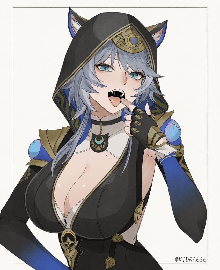 cipher (honkai and 1 more) drawn by bake_ryori