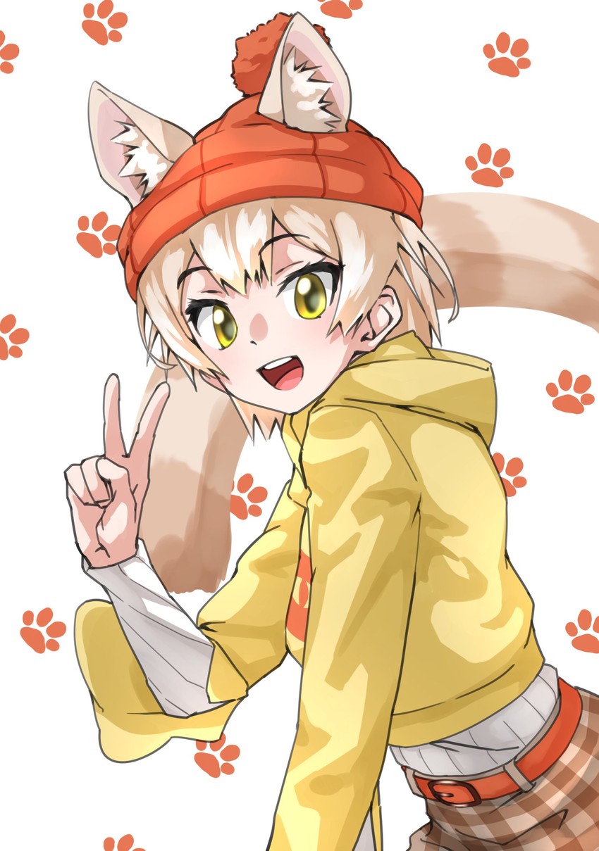cat (kemono friends and 1 more) drawn by tanabe_(fueisei)