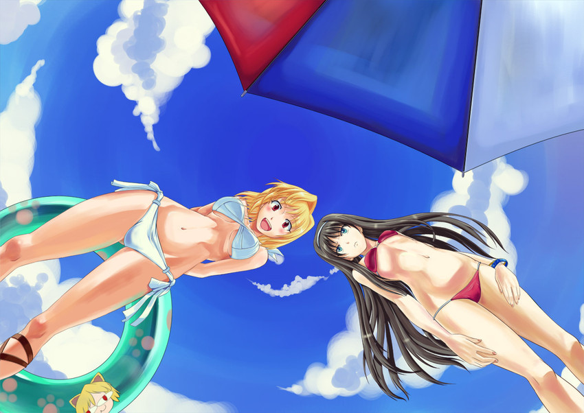 arcueid brunestud and tohno akiha (tsukihime and 1 more) drawn by moss_(sphere211)