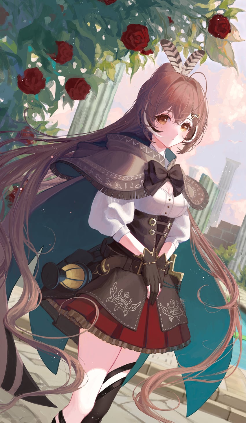 nanashi mumei (hololive and 1 more) drawn by amasatousuya