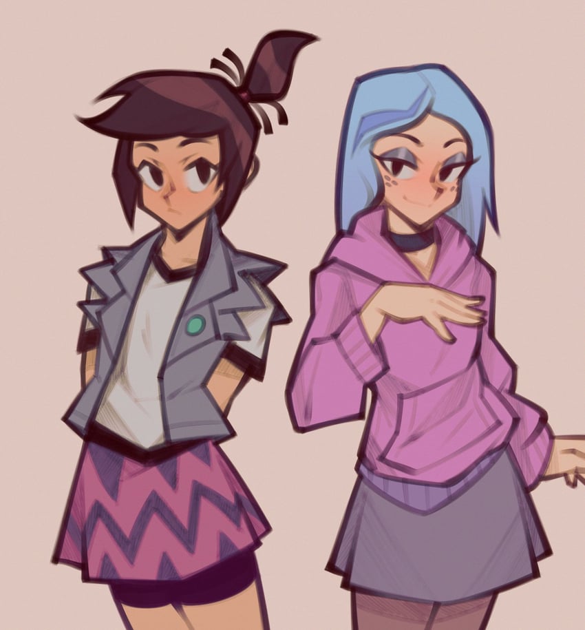 andrea davenport and molly mcgee (the ghost and molly mcgee) drawn by fujimna