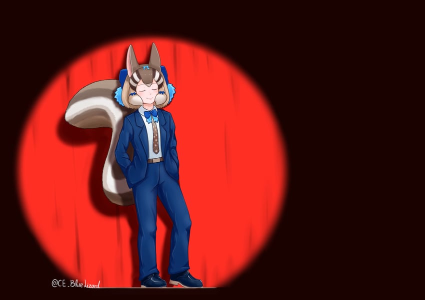 siberian chipmunk (kemono friends and 2 more) drawn by ce_bluelizard