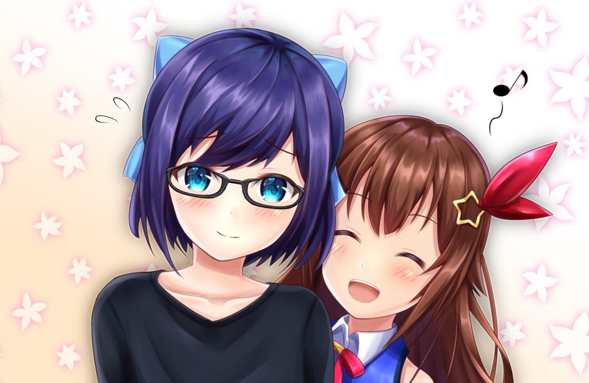 tokino sora and a-chan (hololive) drawn by namekuji_ojiichan