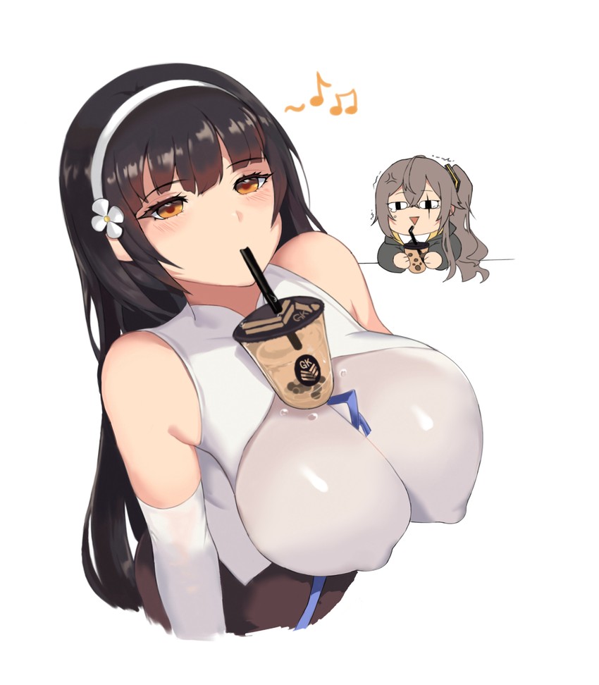 ump45 and type 95 (girls' frontline) drawn by shaah_(saa)