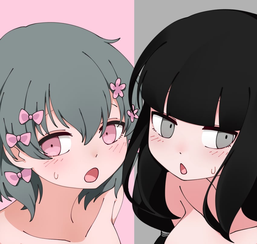kurari-chan and osage (iyowa girls and 2 more) drawn by nazunobasho
