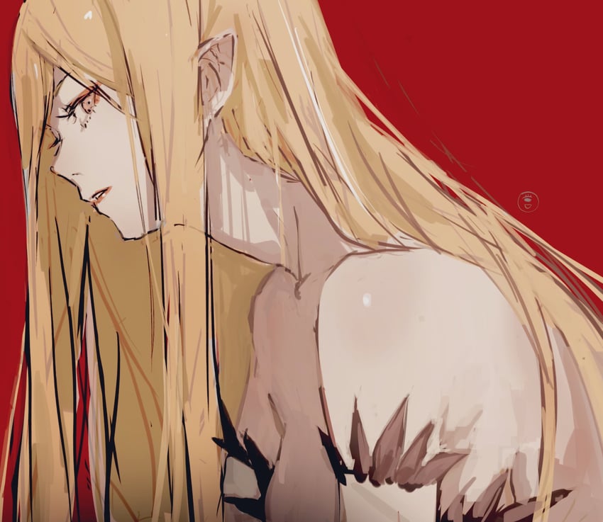 oshino shinobu and kiss-shot acerola-orion heart-under-blade (monogatari and 1 more) drawn by taki_(a313131333)