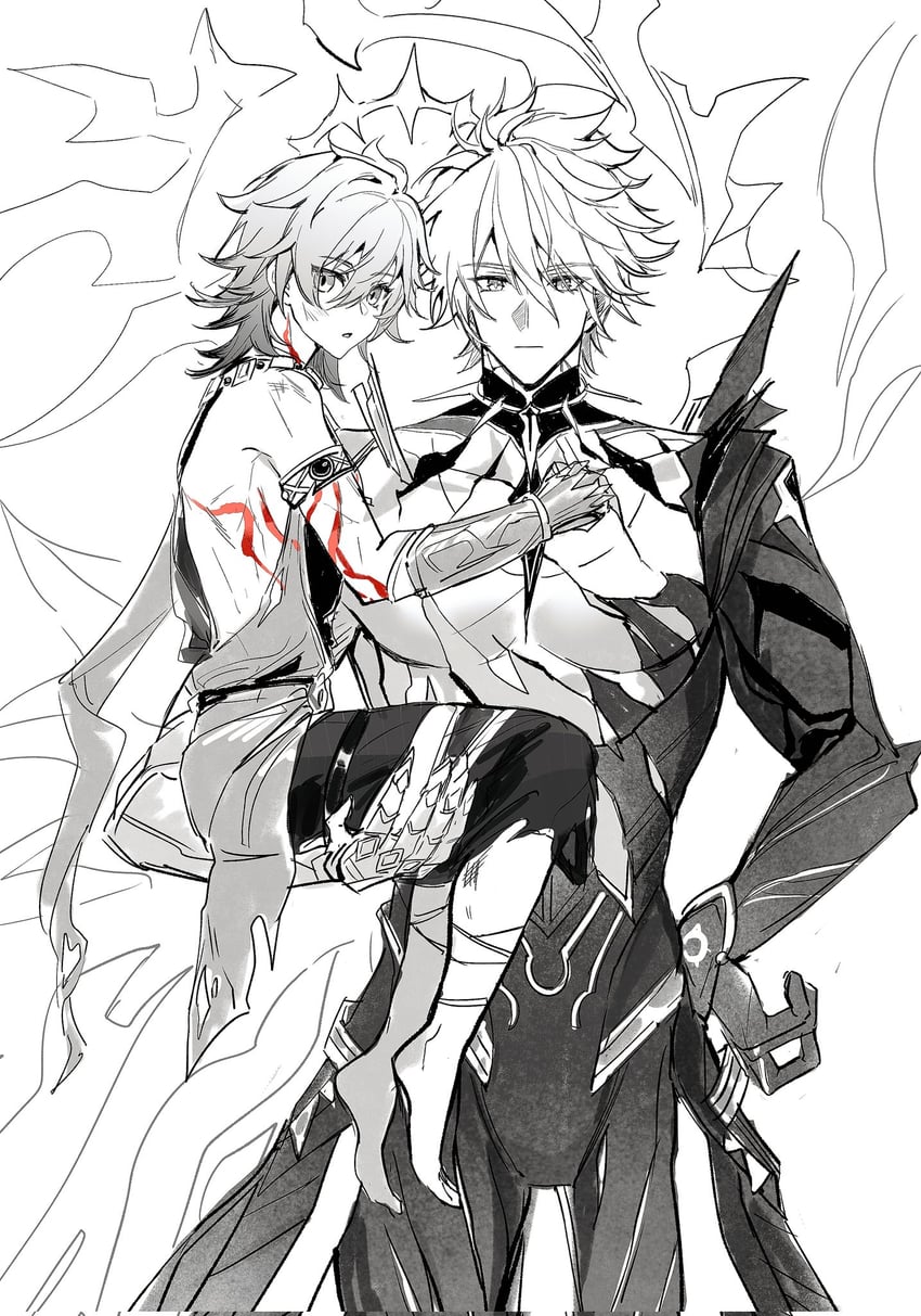 phainon and mydei (honkai and 1 more) drawn by qiaose33912