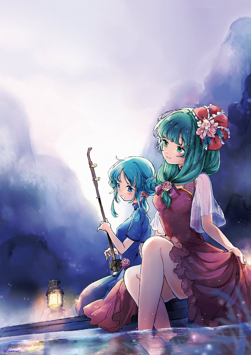 kawashiro nitori and kagiyama hina (touhou) drawn by ryuuta_(akatukiryoka)