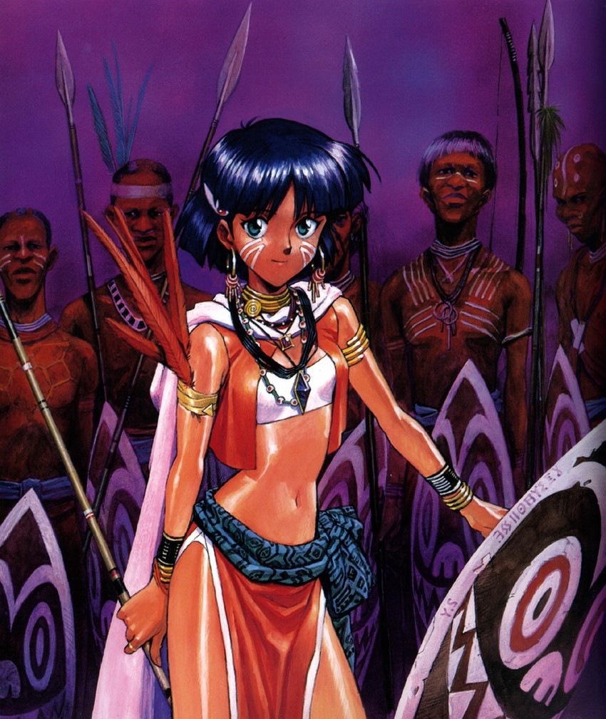 nadia la arwall (fushigi no umi no nadia) drawn by sadamoto_yoshiyuki