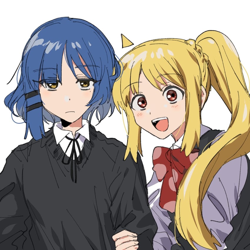 ijichi nijika and yamada ryo (bocchi the rock!) drawn by shizune_(sznxb)