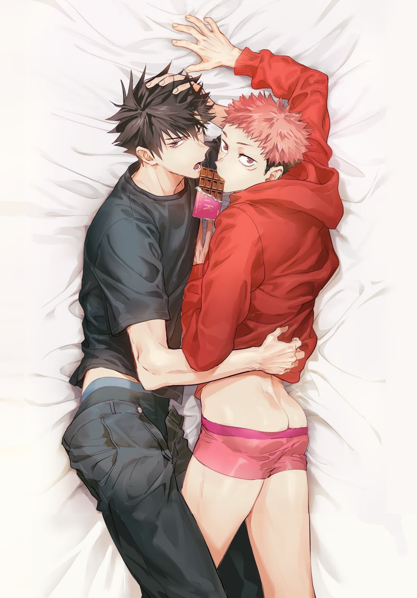 itadori yuuji and fushiguro megumi (jujutsu kaisen) drawn by juju_net