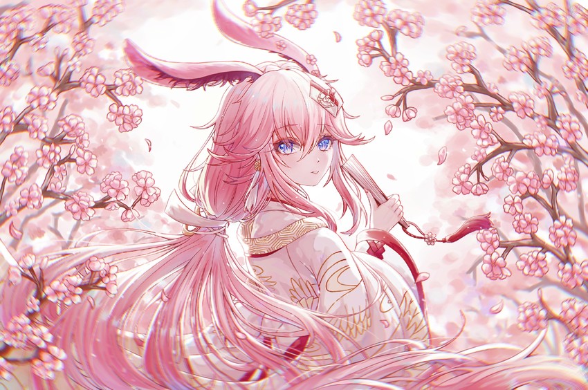 yae sakura (honkai and 1 more) drawn by nalukikiki