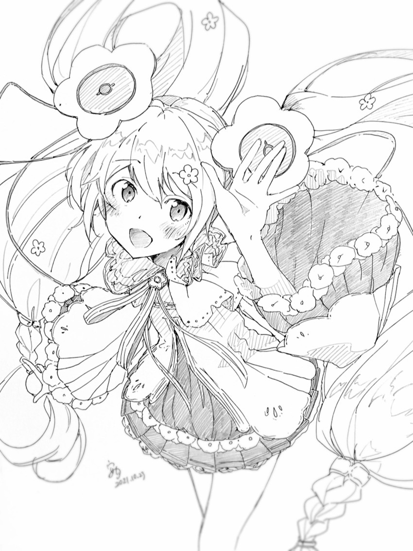 hatsune miku and magical mirai miku (vocaloid and 1 more) drawn by agonasubi