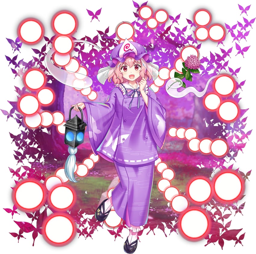 saigyouji yuyuko (touhou and 1 more) drawn by rotte_(1109)