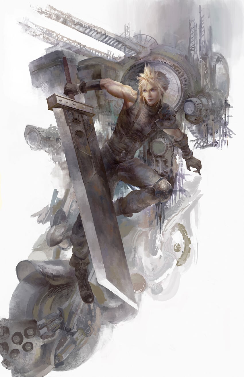 cloud strife (final fantasy and 1 more) drawn by christian_angel