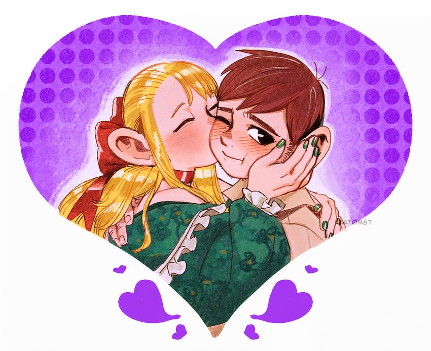 marcille donato and chilchuck tims (dungeon meshi) drawn by aatom87