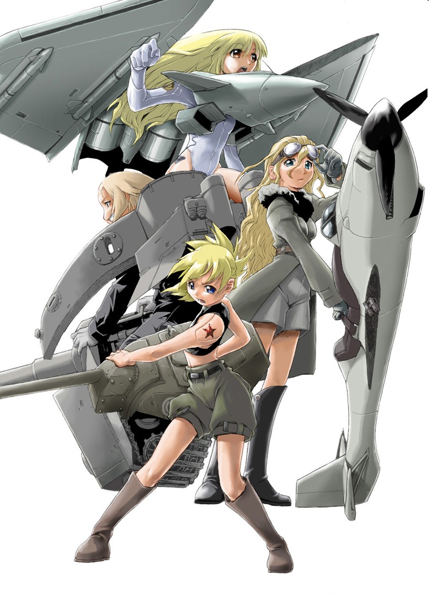 tiger i, t-34, ju 87, and ef typhoon (original) drawn by mikuni_aoi
