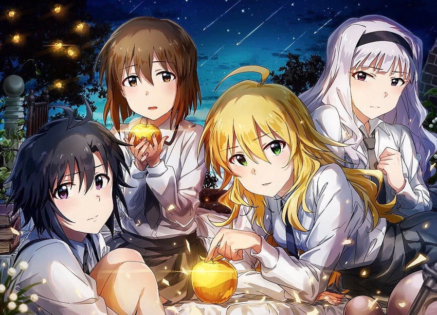 hoshii miki, kikuchi makoto, shijou takane, and hagiwara yukiho (idolmaster and 2 more) drawn by ayano_yuu_(sonma_1426)