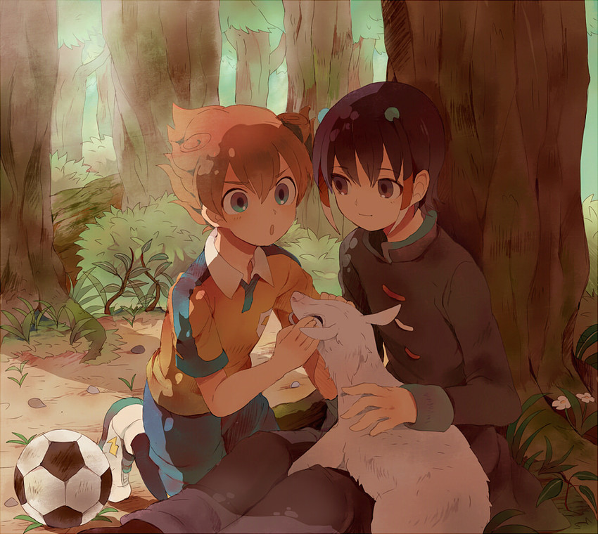 matsukaze tenma and shuu (inazuma eleven and 1 more) drawn by gyoe