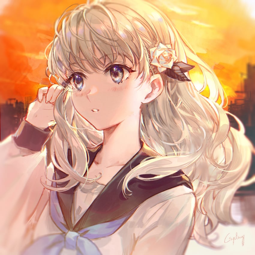 fuyusaka iori (juusan kihei bouei ken) drawn by csyday
