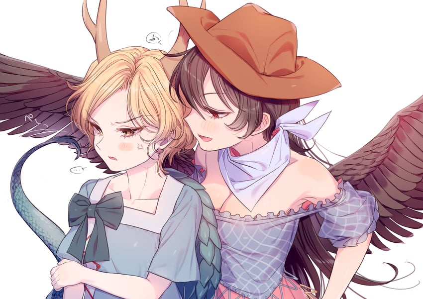 kicchou yachie and kurokoma saki (touhou) drawn by masanaga_(tsukasa)