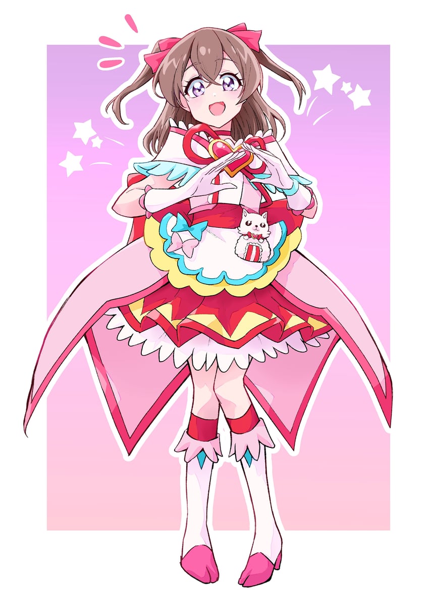 nagomi yui, cure precious, and kome-kome (precure and 1 more) drawn by keijirou_(mukunozaltusou)