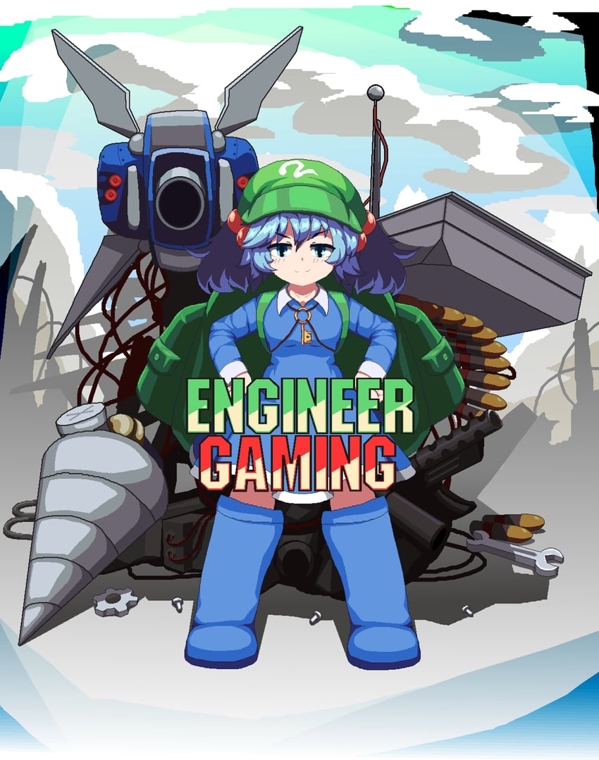 kawashiro nitori (touhou and 1 more) drawn by einzeilhandery