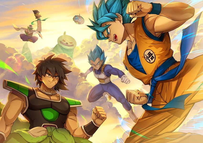 son goku, vegeta, gogeta, piccolo, broly, and 1 more (dragon ball and 3 more) drawn by libeuo_(liveolivel)