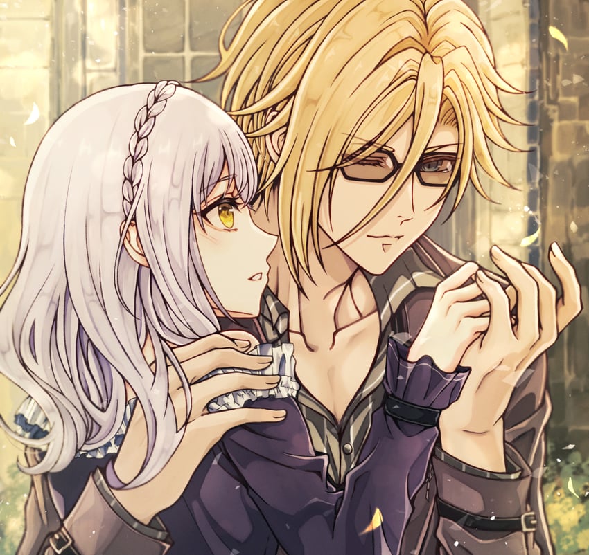 lapis rosenberg and rufus albarea (eiyuu densetsu and 2 more) drawn by yukiko_(leovioykk)