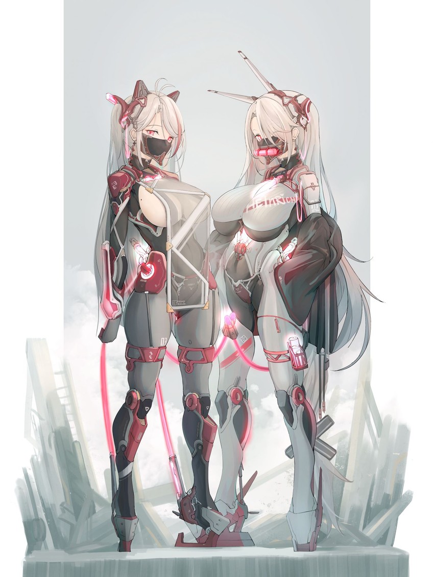 prinz eugen and prinz heinrich (azur lane) drawn by yusha_m