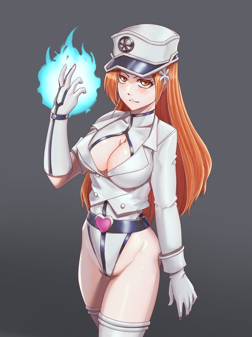 inoue orihime (bleach and 1 more) drawn by leebigtree