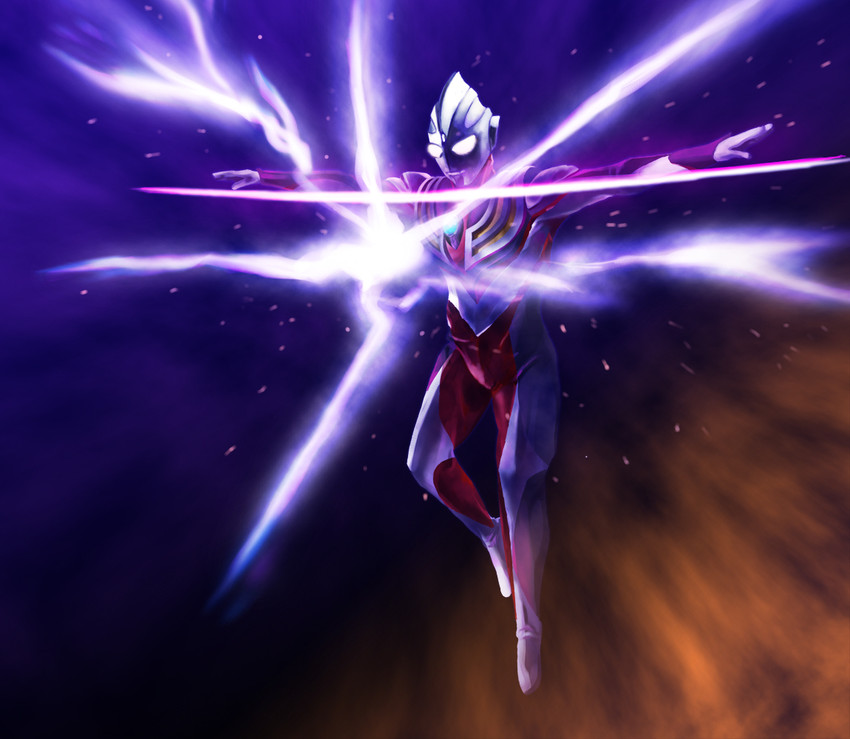 ultraman tiga (ultra series and 1 more) drawn by kukun