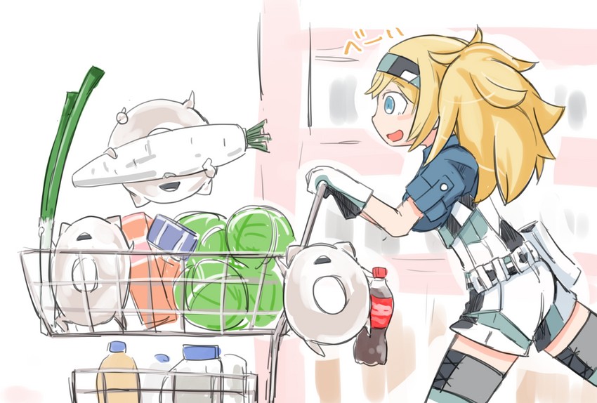 gambier bay and enemy lifebuoy (kantai collection) drawn by enjaku_izuku