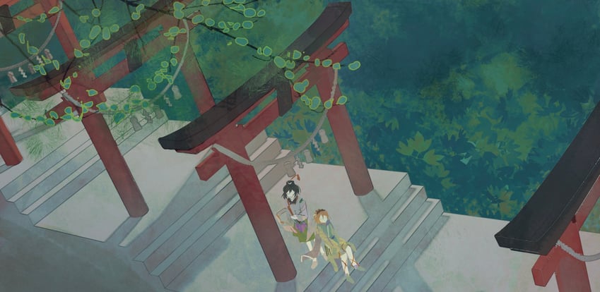 senri tsurubami and zuifeng tenkai (len'en) drawn by zhou_yu_chu_xie