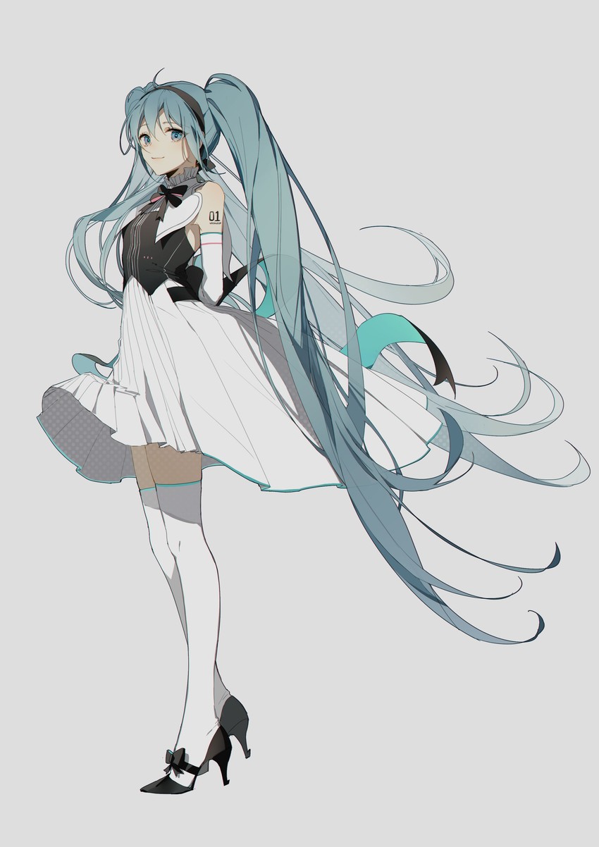 hatsune miku (vocaloid and 1 more) drawn by zhibuji_loom
