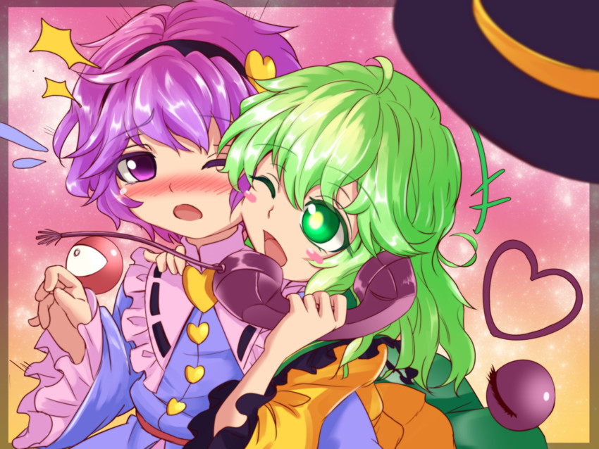 komeiji koishi and komeiji satori (touhou and 1 more) drawn by nomayo