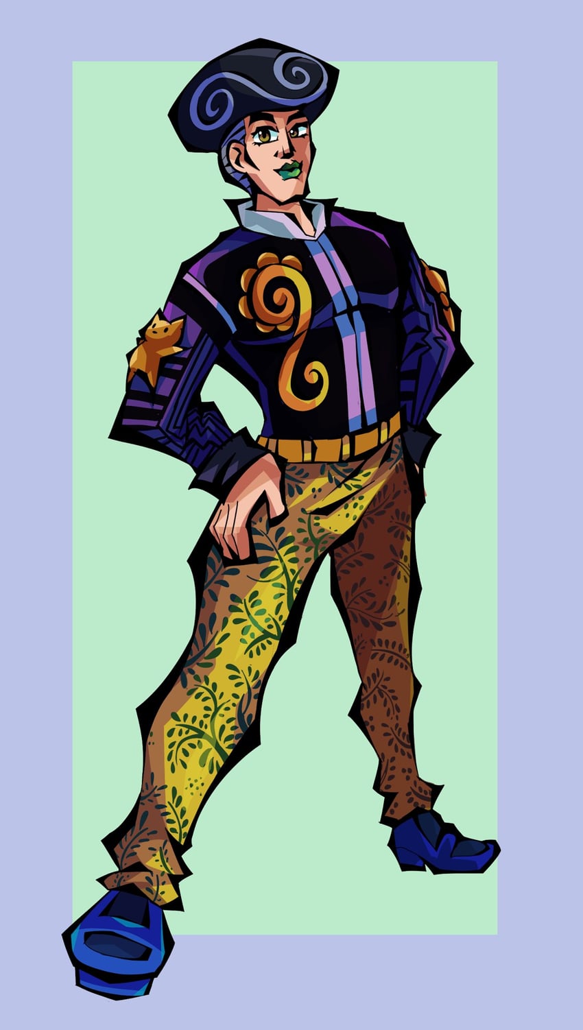 tooru (jojo no kimyou na bouken and 1 more) drawn by giganide