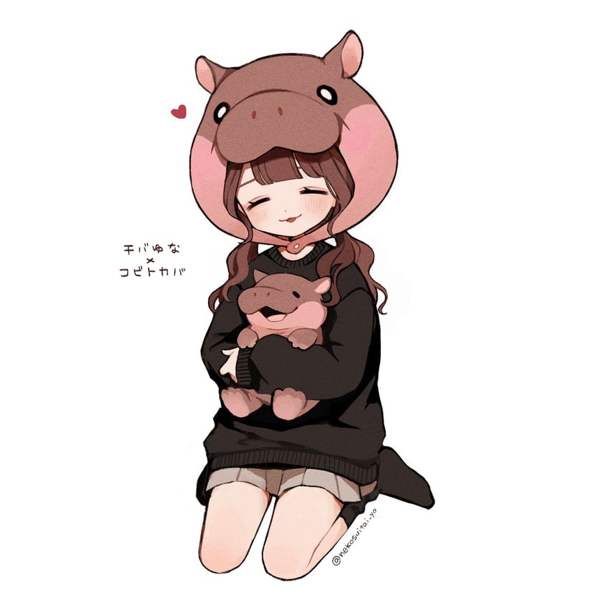 chiba yuna (real life and 1 more) drawn by nekosuitai_yo
