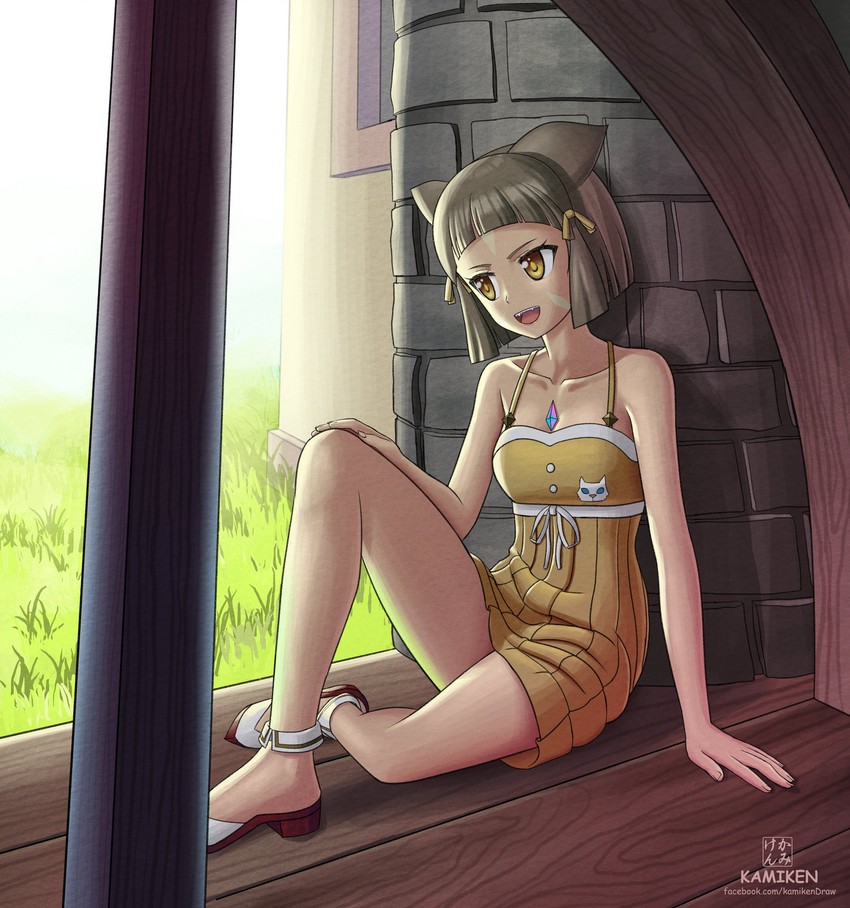 nia (xenoblade chronicles and 1 more) drawn by kami_mitsugu_(kamiken)