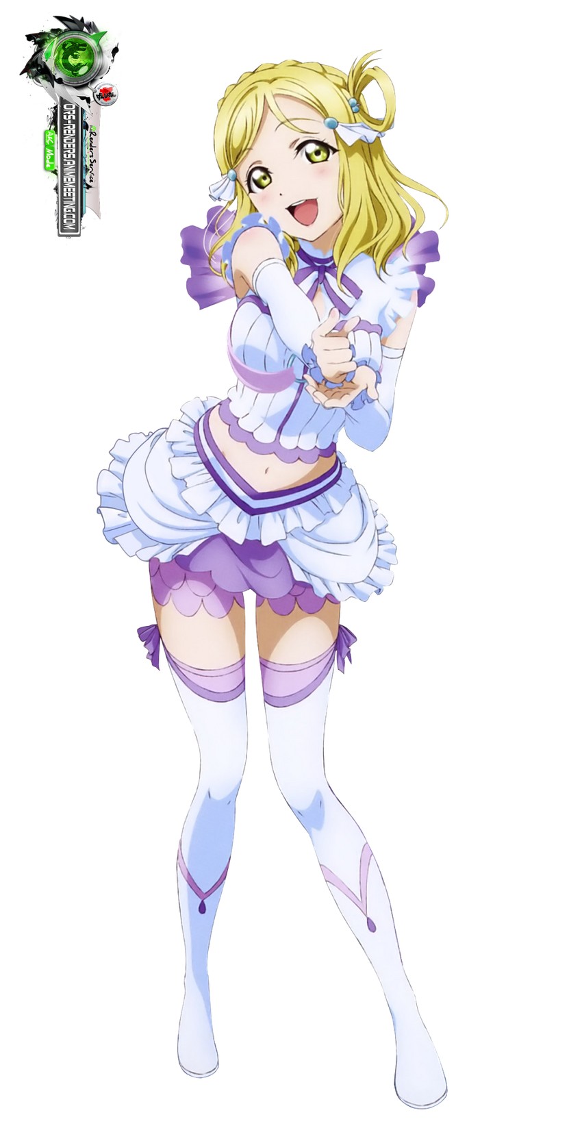 ohara mari (love live! and 1 more) drawn by ors_anime_renders
