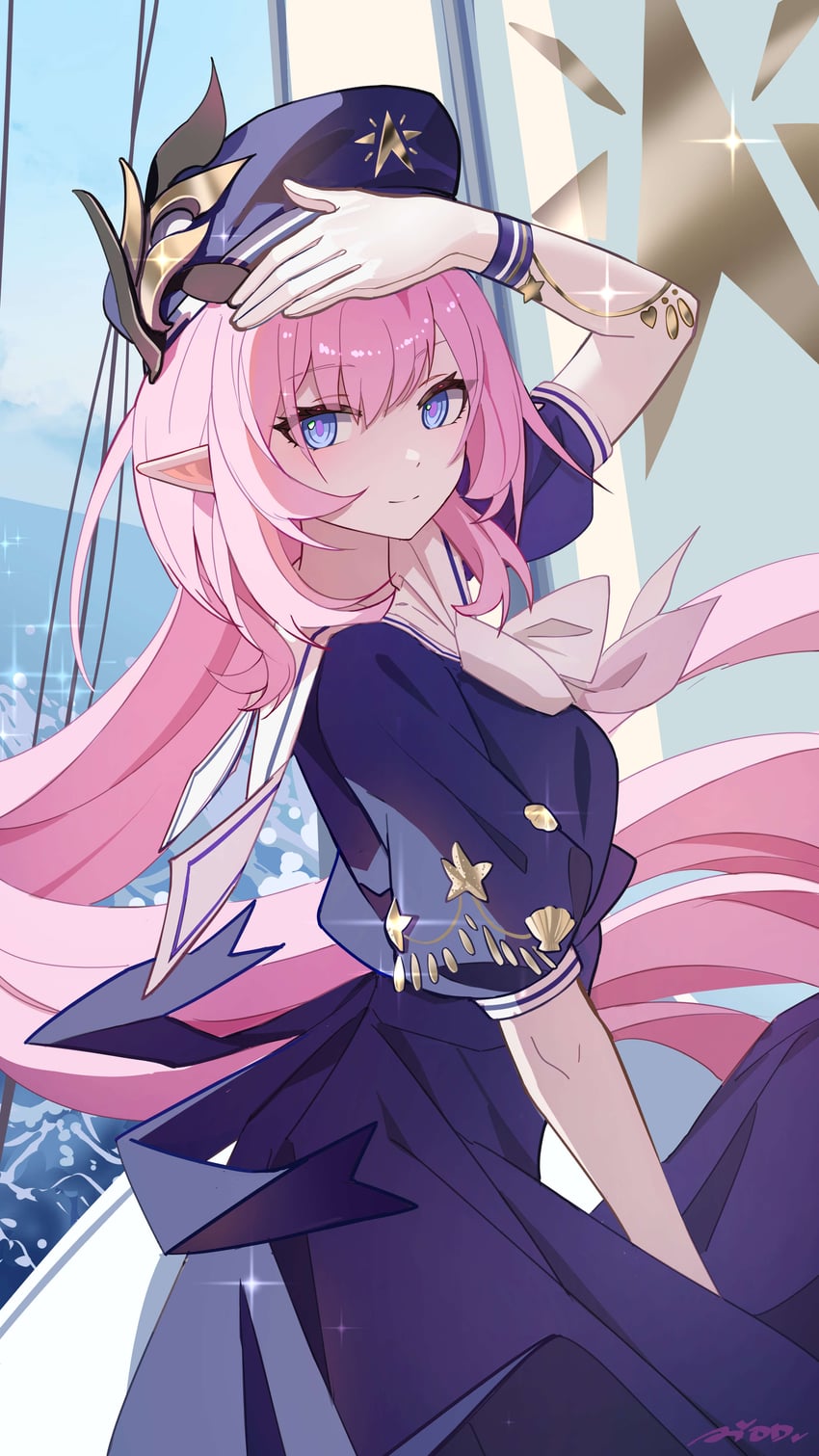 elysia (honkai and 1 more) drawn by ai_dongdong