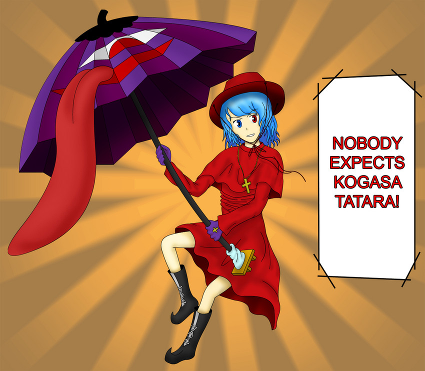 tatara kogasa and cardinal ximenez (touhou and 2 more) drawn by shinichi-toramaru