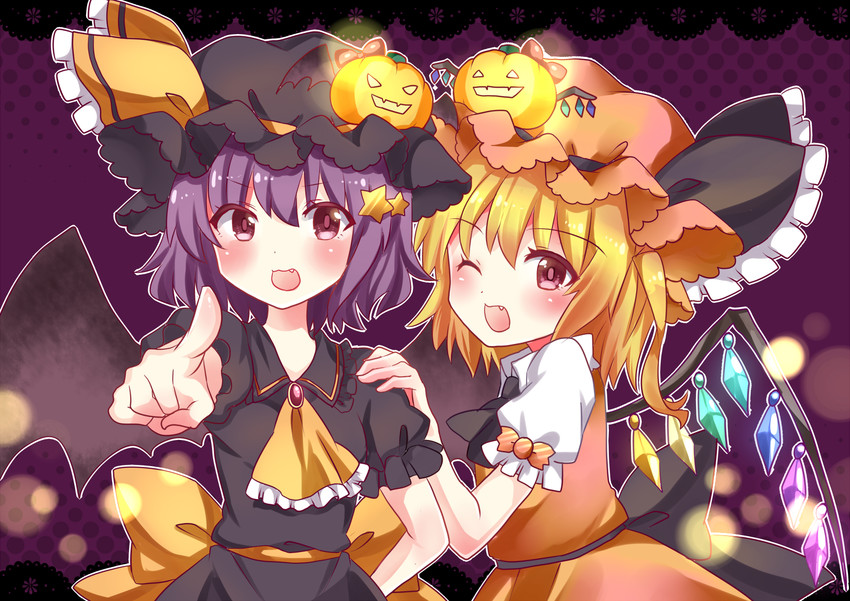 remilia scarlet and flandre scarlet (touhou) drawn by chako_(chakoxxx)
