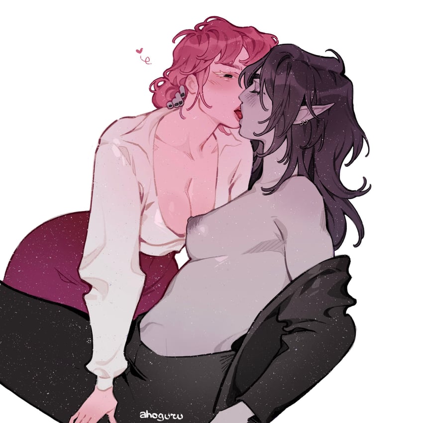 marceline abadeer and princess bonnibel bubblegum (adventure time) drawn by ahageao49
