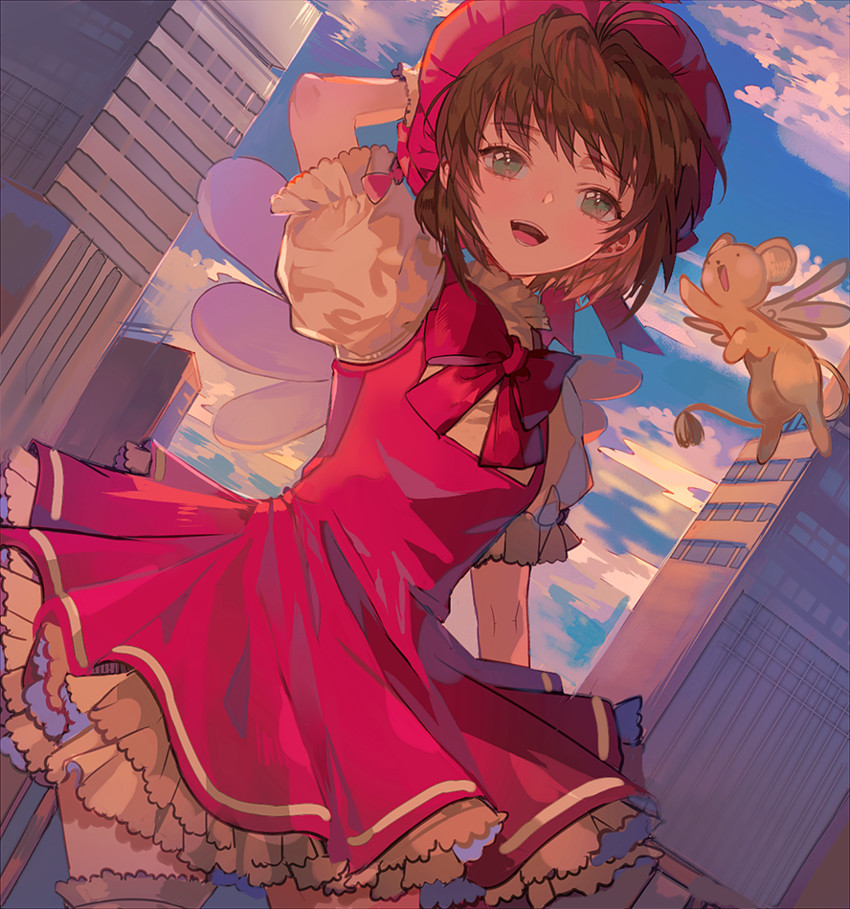 kinomoto sakura and kero (cardcaptor sakura) drawn by dal_(edalnem)