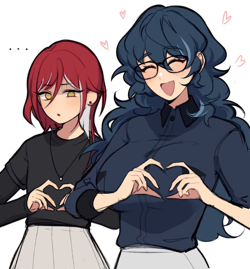 sakasaki natsume and aoba tsumugi (ensemble stars!) drawn by lummy_yummy
