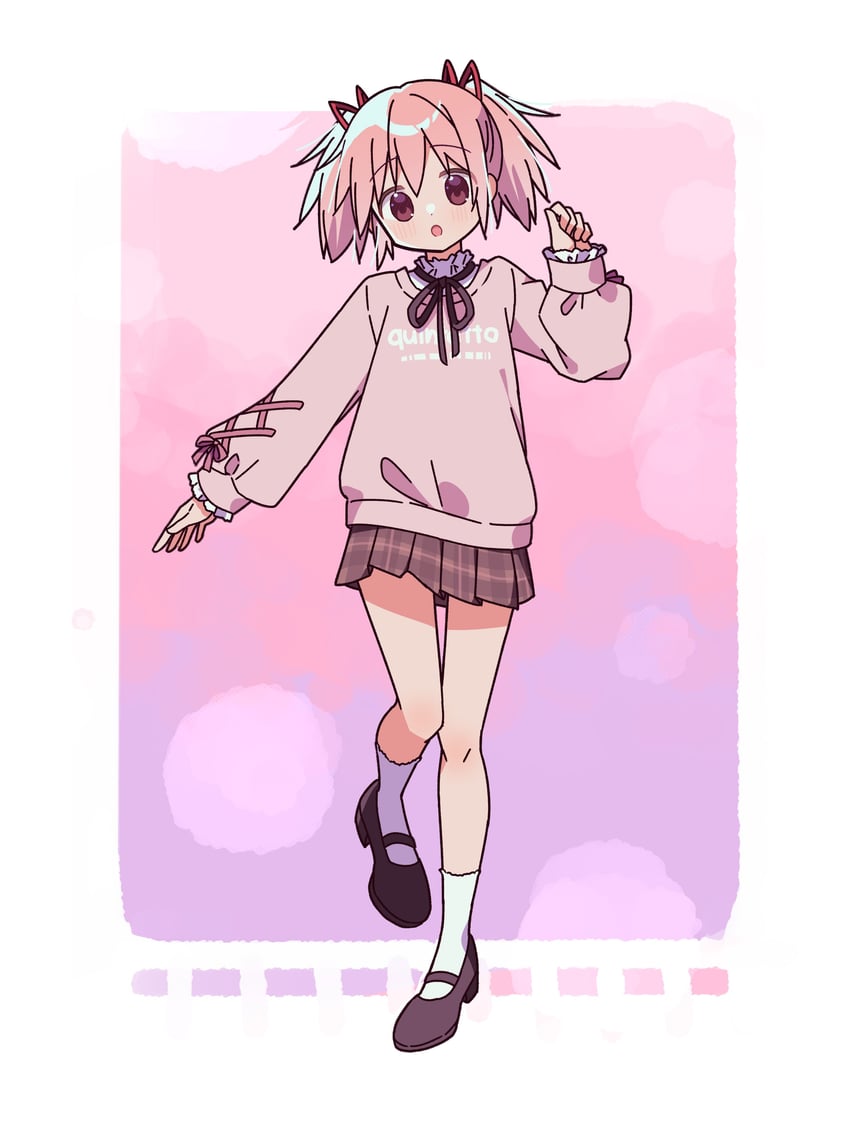 kaname madoka (mahou shoujo madoka magica) drawn by ruru_(rurumagi)